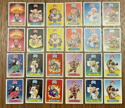 GPK Micro Figures Collection Garbage Pail Kids OS1 Set 24 Card Stickers SERIES 1 - Image 1 of 4