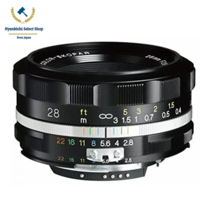 Voigtlander COLOR-SKOPAR 28mm f2.8 SL IIS Nikon AI-S Lens BLACK RIM - Image 1 of 3
