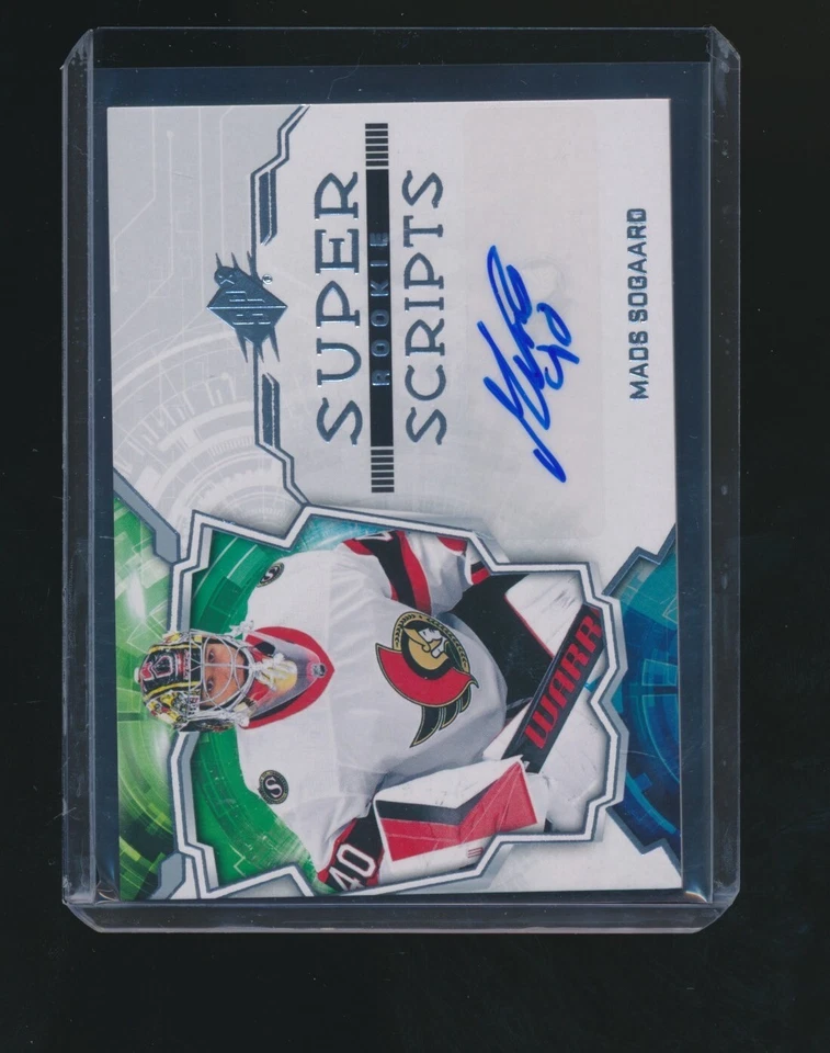 MADS SOGAARD 2022-23 UPPER DECK SPX SUPER SCRIPTS RC AUTO - Image 1 of 2