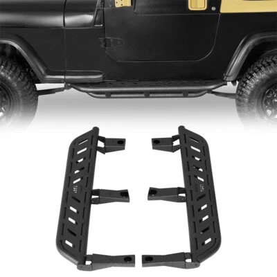 2pcs Off-Road Side Step Nerf Bar Running Board Fit 1987-1995 Jeep Wrangler YJ - Изображение 1 из 4