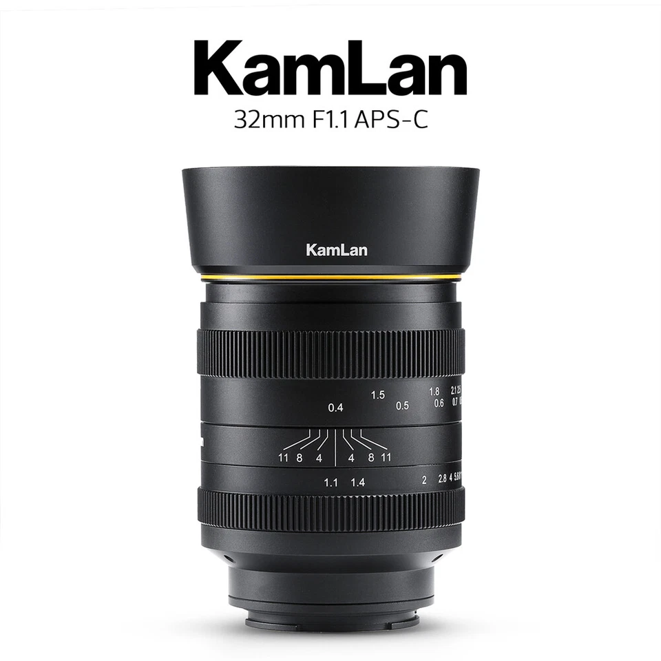 32mm F1.1 APS-C Manual Focus Large Aperture Lens For Panasonic M4/3 Mount Camera - Image 1 of 4