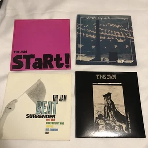 Four - THE JAM 45 rpm 7"s - FUNERAL PYRE/BEAT SURRENDER/START!/ABSOLUTE... - Picture 1 of 15
