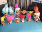 vtg troll lot of 11 various trolls With 1 Troll Hair Comb & 1 Troll Surf Board