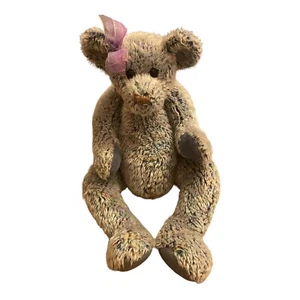 Vintage Ty RAZZMATAZZ Blue Rainbow Confetti Teddy Bear 2000 Plush Animal EUC - Picture 1 of 5