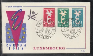 Luxemburgo Luxemburgo 1958 Europa Cept de hermoso FDC - Imagen 1 de 1