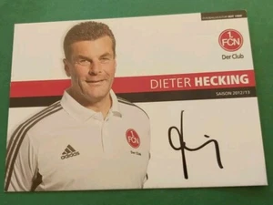1.FC Nürnberg , D. Hecking , Autogrammkarte , Fussball - Picture 1 of 2