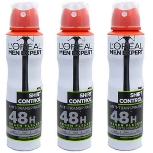 3x 150ml Loreal Men Expert Shirt Control Anti Transpirant Deo Spray 48h intensiv - Bild 1 von 2