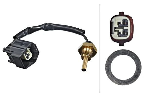 Volvo S40 I C70 Convertible VS HELLA Engine Coolant Temperature Sensor 1995-2010 - Image 1 of 1