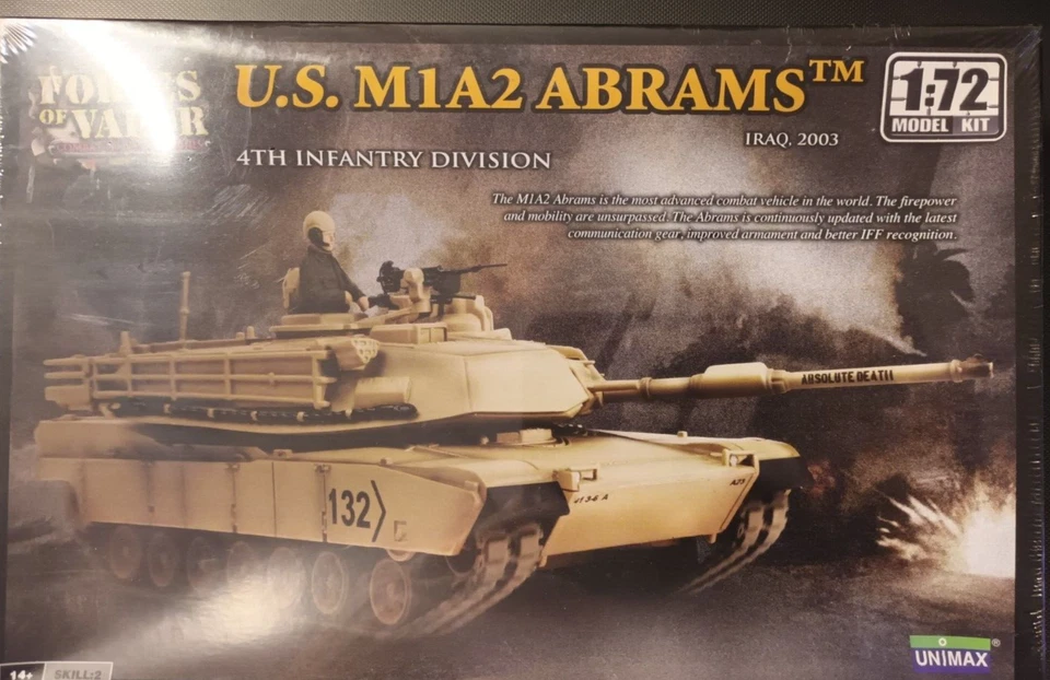 U.S. M1A2 Abrams * Forces of Valor / Unimax * 1:72 Militär Panzer Bausatz - Bild 1 von 1