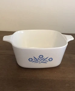 Corning ware Vintage Blue Cornflower Petite Pan Casserole Dish 2 3/4 Cup P-43-B - Bild 1 von 12