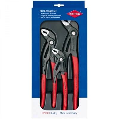 Knipex Wasserpumpenzange Cobra Zangen Set Zangenset - 00 20 09 V02 - 180/250/300 - Bild 1 von 2