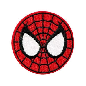 Parche bordado cara Spider-Man - Parche icónico de superhéroe para planchar - Imagen 1 de 2