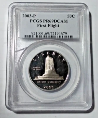 2003-P First Flight Commemorative Half Dollar PCGS PR 69 DCAM (H-18) - Image 1 of 2