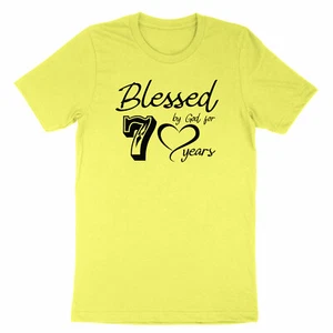 Blessed by God for 70 years Tshirt Happy 70th Birthday shirt Unisex Tee Custom - Picture 1 of 19
