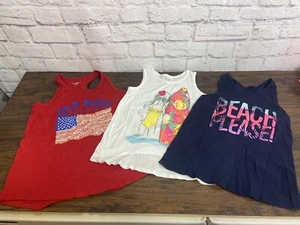Lot Of 3 girls tank tops size 10/12 Old Navy And Childrens Place - Picture 1 of 3