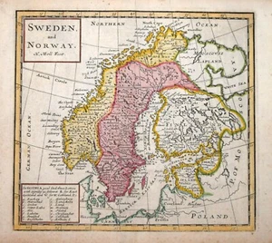 SKANDINAVIEN - SCHWEDEN UND NORWEGEN VON H.MOLL 1723 - Bild 1 von 2