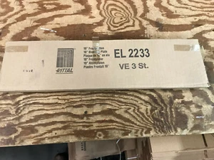 RITTAL 2233000 18-15/16"X5-3/16"X1/8" VENTED FRONT PANELS ALUM 3PACK *NEW* - Picture 1 of 5