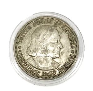 1893 Columbian Exposition Half Dollar vz Details 90% US Münze - Bild 1 von 2