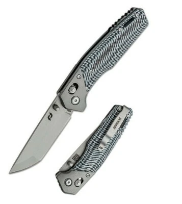 Cuchillo Plegable Pivote Schrade Krux 3.5 CPM S35VN Hoja de Acero Negro/Gris Mango G10 Foto 1 de 4