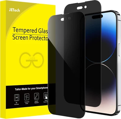 Privacy Screen Protector for iPhone 14 Pro Max 6.7-Inch Anti-Spy 2-Pack - image 1 of 4