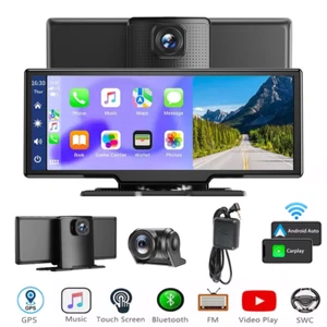 4K 10.26-Zoll Wireless Apple Carplay Android Auto Display Vorne Rückfahrkamera - Bild 1 von 19