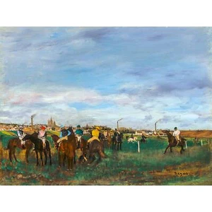 Edgar Degas, The Races, 1872, Pearl Photo Paper, 30" x 40" - Picture 1 of 10