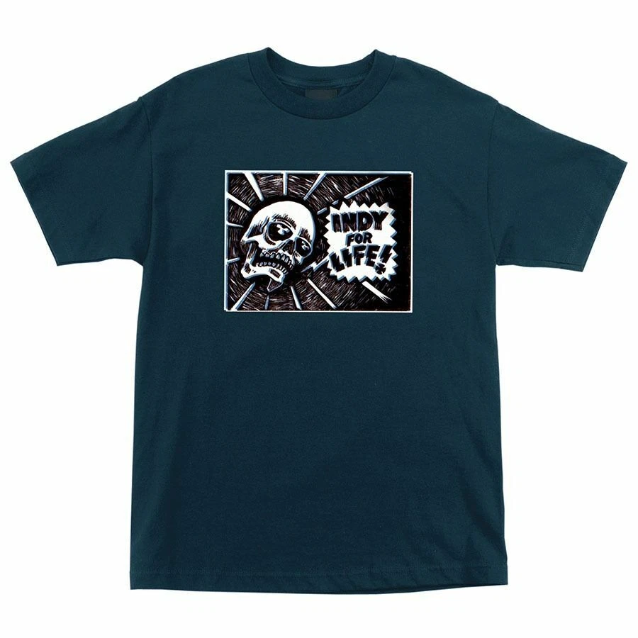 Camiseta de monopatín Independent Trucks FOR LIFE PRINT AZUL PUERTO Foto 1 de 1