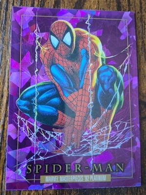 Spider-Man 2024 Marvel Masterpieces'92 Platinum #87 Purple Crystals 🌟 - Image 1 of 4
