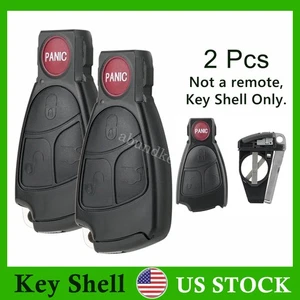 2 For Mercedes Benz W168 W202 W203 W208 W210 W211 Remote Key Fob Shell Case Pad - Picture 1 of 7
