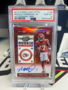 2019 Panini Contenders Optic Mecole Hardman Jr. RED RC Auto /199 PSA 10 GM MT! - Picture 1 of 2