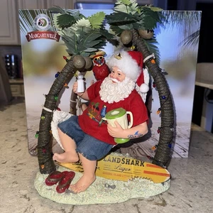 2017 Margaritaville Weihnachtsmann auf Hängematte "Wastin' Away Again" Spielfigur! - Bild 1 von 10