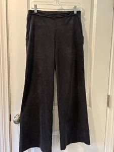 Ritva Falla X Marimekko  Black Wide Leg Corduroy Pants Trousers Women’s Sz 36 8 - Picture 1 of 5