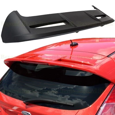 Ford Fiesta 2011-2018 2019 hatchback negro mate ST alerón estilo fábrica Foto 1 de 4