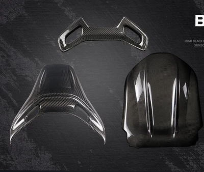Dry Carbon Fiber Seat Back Cover For Benz C43 C63 W177 C118 AMG(For Driver Seat) - Image 1 of 4