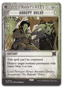 Abrupt Decay #34 (NM) Thunder Junction OTP Magic MTG - Picture 1 of 2