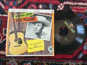 Hank Williams "Memorial Album Vol. 1" MGM 1612 7" EP 45 - Picture 1 of 2