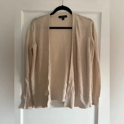 Женский бежевый кардиган с открытой передней частью Ann Taylor размер средний - Изображение 1 из 3