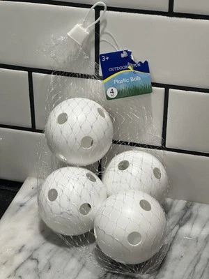 Plastic Balls White Kids  Summer Fun - Image 1 of 3