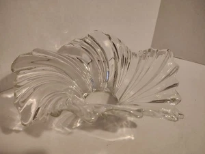 Mikasa Crystal Belle Epoque 14.5" Centerpiece Swirl Bowl - Picture 1 of 6