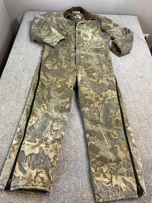 vtg Walls Blizzard Pruf Coveralls Mens Medium Short Advantage Camo Insulated USA - Image 1 of 4
