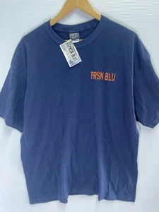 Prison Blu Made On The Inside Gildan Men’s Cotton T Shirt Size XL Blue Graphic - Picture 1 of 13