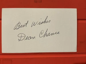 Dean Chance🔥🔥MLB Debut: 1961 Los  Angeles Angels 🔥🔥Autograph Cut🔥🔥 - Picture 1 of 1