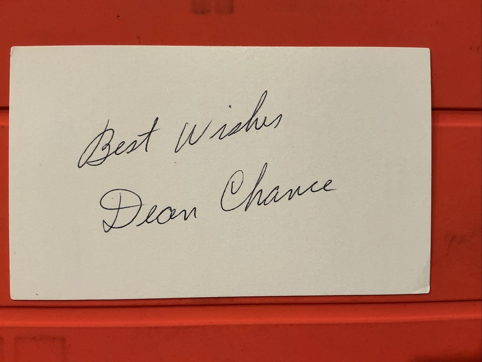 Dean Chance🔥🔥MLB Debut: 1961 Los  Angeles Angels 🔥🔥Autograph Cut🔥🔥 - Image 1 of 1