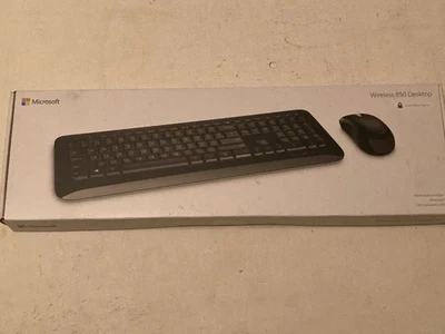 Microsoft Desktop 850 Wireless Keyboard and Mouse Bundle Black New NOS - Image 1 of 4
