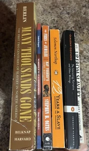 American Slavery 6 Book Lot 12 Years A Slave History Nonfiction Narratives - Picture 1 of 7