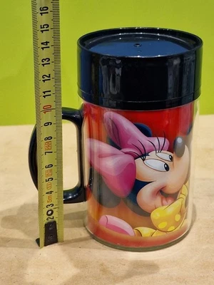 Disneyland Paris - Mickey & Minnie Mouse Plastic Travel Mug / Cup - Image 1 of 4