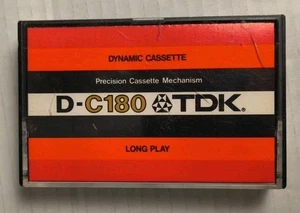 TDK D-C180 ( D-180 ) Vintage Audio Dynamic Cassette Tape Used Made in Japan Rare - Picture 1 of 18