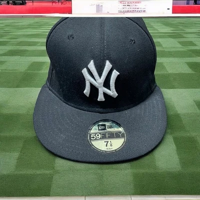 Gorra New Era New York NY Yankees talla 7 1/8” 59fifty ajustada de béisbol 100 % lana Foto 1 de 4