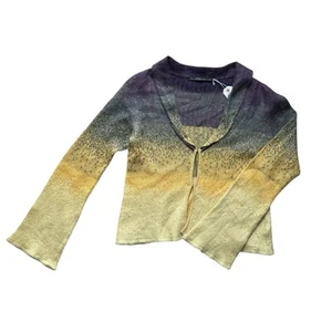 Roberto Cavalli Class Vintage Damen Mohair Ombre Strickjacke Oberteil Gr. IT 50 Y2K - Bild 1 von 5