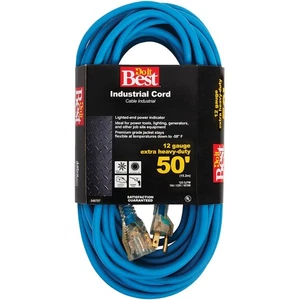 Do it Best 50 Ft. 12/3 Industrial Outdoor Extension Cord RL-JTW123-50X- SIM - Picture 1 of 1